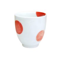 Yunomi Tea Cup for Green Tea Nisai marumon (Red)
