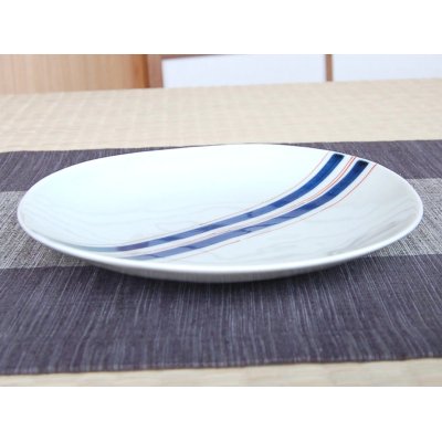 Photo2: Large Plate (19.5cm) Obi tokusa