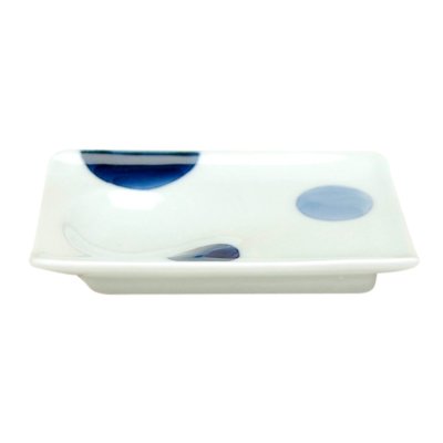 [Made in Japan] Nisai maru-mon Small plate for soy sauce