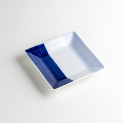 Photo1: Small Plate Nisai Blue (8.9cm/3.5in)