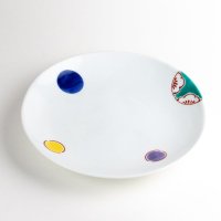 Large Plate Hana marumon (19.5cm/7.7in)