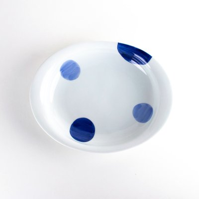 Photo2: Large Oval Plate Nisai-Marumon (24.8 cm/9.8 in)