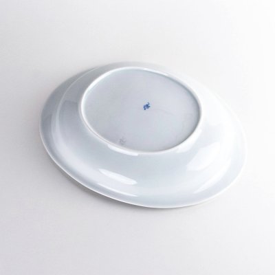 Photo5: Large Oval Plate Nisai-Marumon (24.8 cm/9.8 in)