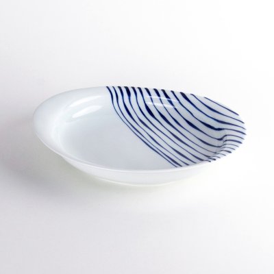 Photo1: Large Oval Plate Turezure-Tokusa (24.8 cm/9.8 in)