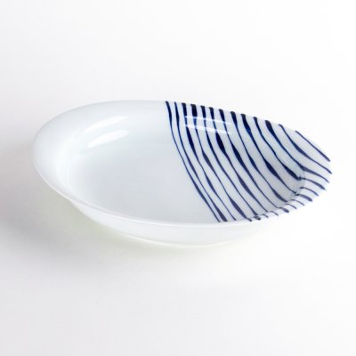 Photo3: Large Oval Plate Turezure-Tokusa (24.8 cm/9.8 in)