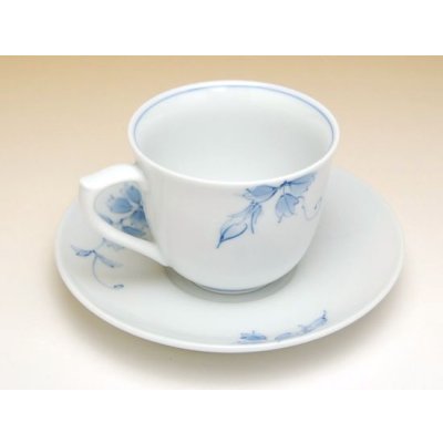 Photo3: Coffee Cup and Saucer Somenishiki tessen