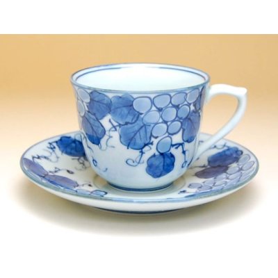 Photo2: Coffee Cup and Saucer Seika budou Grape