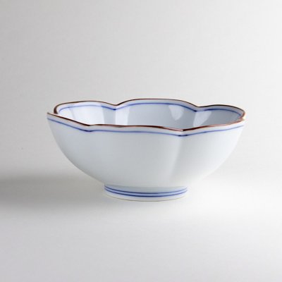 Photo4: Medium Bowl Mikomi seniri Blue (12.8cm/5in)