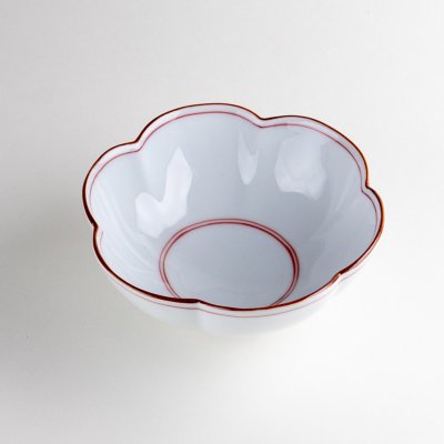 Photo2: Medium Bowl Mikomi seniri Red (12.8cm/5in)