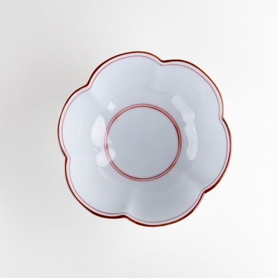 Photo3: Medium Bowl Mikomi seniri Red (12.8cm/5in)