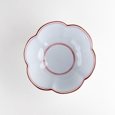 Photo3: Medium Bowl Mikomi seniri Red (12.8cm/5in)
