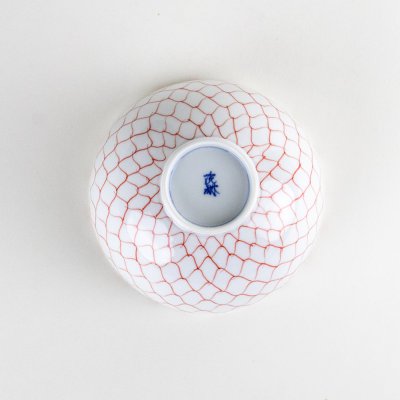 Photo4: Rice Bowl Naigai Ami Red