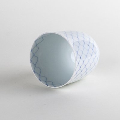 Photo4: Yunomi Tea Cup for Green Tea Naigai Ami Blue