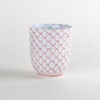 Yunomi Tea Cup for Green Tea Naigai Ami Red