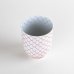Photo2: Yunomi Tea Cup for Green Tea Naigai Ami Red (2)