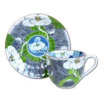 Coffee Cup and Saucer Yuka Green