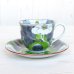 Photo2: Coffee Cup and Saucer Yuka Green (2)