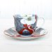 Photo2: Coffee Cup and Saucer Yuka Red (2)