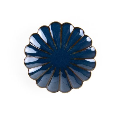 Photo2: Chrysanthemum-Shaped Small Plate Gunjo (12.5 cm/4.9 in)