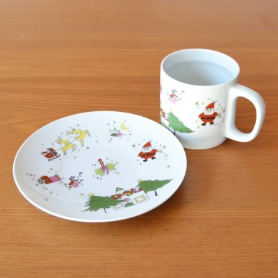 Photo2: Coffee Cup and Saucer Christmas