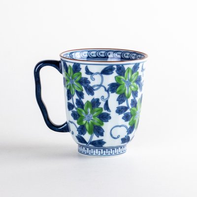 Photo2: Mug Shiro-Tessen Clematis Green
