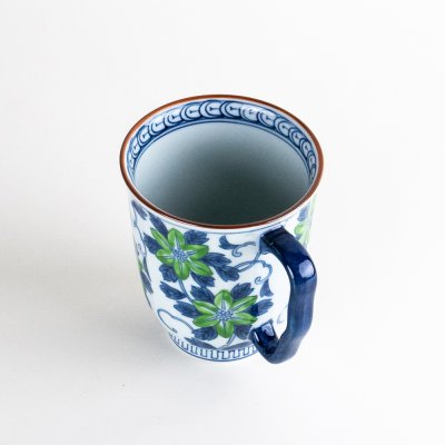 Photo4: Mug Shiro-Tessen Clematis Green