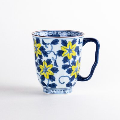 Photo1: Mug Shiro-Tessen Clematis Yellow