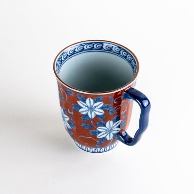 Photo4: Mug Dami-Tessen Clematis Red