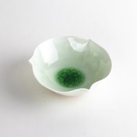 Small Bowl Ryokusui Bidoro Green (10.5 cm/4.1 in)