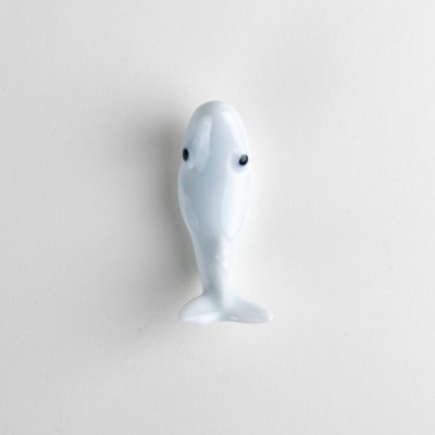 Photo4: Chopstick Rest Whale Blue-White