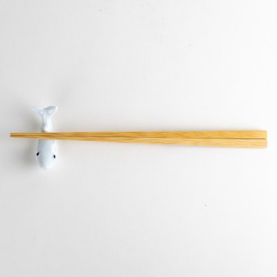 Photo6: Chopstick Rest Whale Blue-White