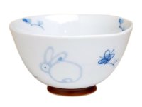 Rice Bowl Icchin hana usagi Rabbit (Blue)