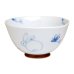 [Made in Japan] Icchin hana usagi rabbit (Blue) rice bowl