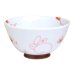 [Made in Japan] Icchin hana usagi rabbit (Red) rice bowl