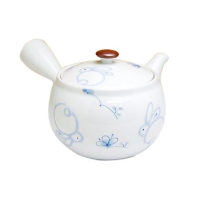 [Made in Japan] Icchin hana usagi rabbit Teapot