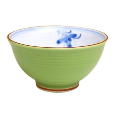 [Made in Japan] Ran no kaori (Green) rice bowl