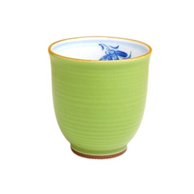[Made in Japan] Ran no kaori (Green) Japanese green tea cup