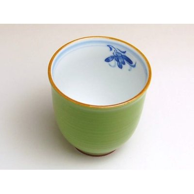 Photo2: Yunomi Tea Cup for Green Tea Ran no kaori (Green)