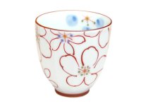 Yunomi Tea Cup for Green Tea Ayaka (Red)