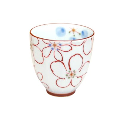 [Made in Japan] Ayaka (Red) Japanese green tea cup