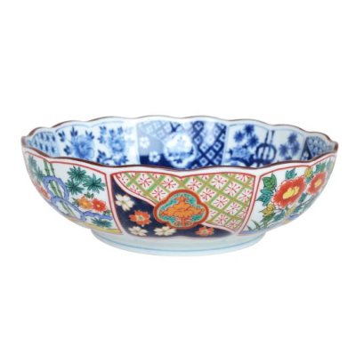 Photo1: Large Bowl Koimari shouchikubai Old imari style (21cm/8.3in)