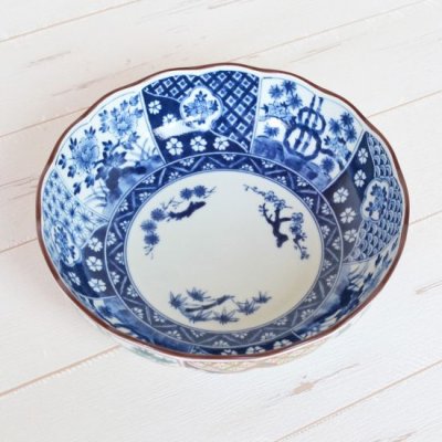 Photo2: Large Bowl Koimari shouchikubai Old imari style (21cm/8.3in)