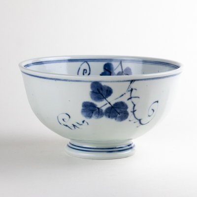 Photo4: Donburi Bowl for Noodles Aizome tsutae (16.5cm/6.5in)