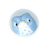 Rice Bowl Yume fukurou Owl (Blue)