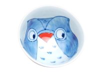 Rice Bowl Yume fukurou Owl (Red)