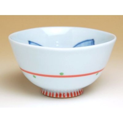 Photo2: Rice Bowl Yume fukurou Owl (Red)