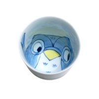 Yunomi Tea Cup for Green Tea Yume fukurou Owl (Blue)