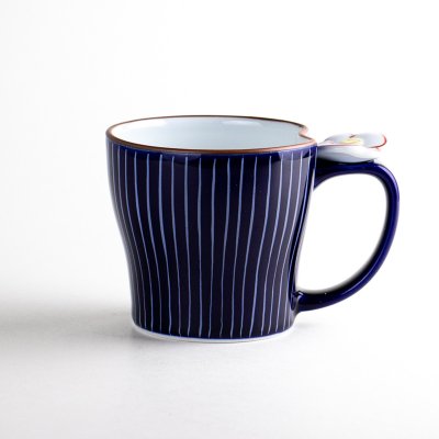 Photo1: Mug Shiraito Blue