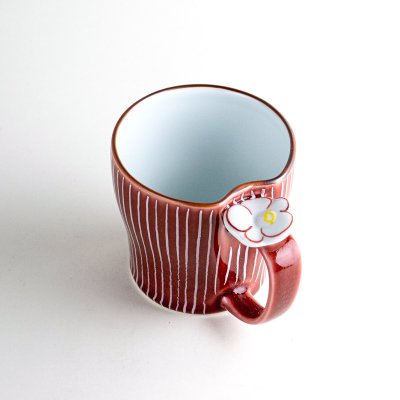 Photo4: Mug Shiraito Red