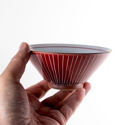 Photo5: Rice Bowl Shira ito (Red)